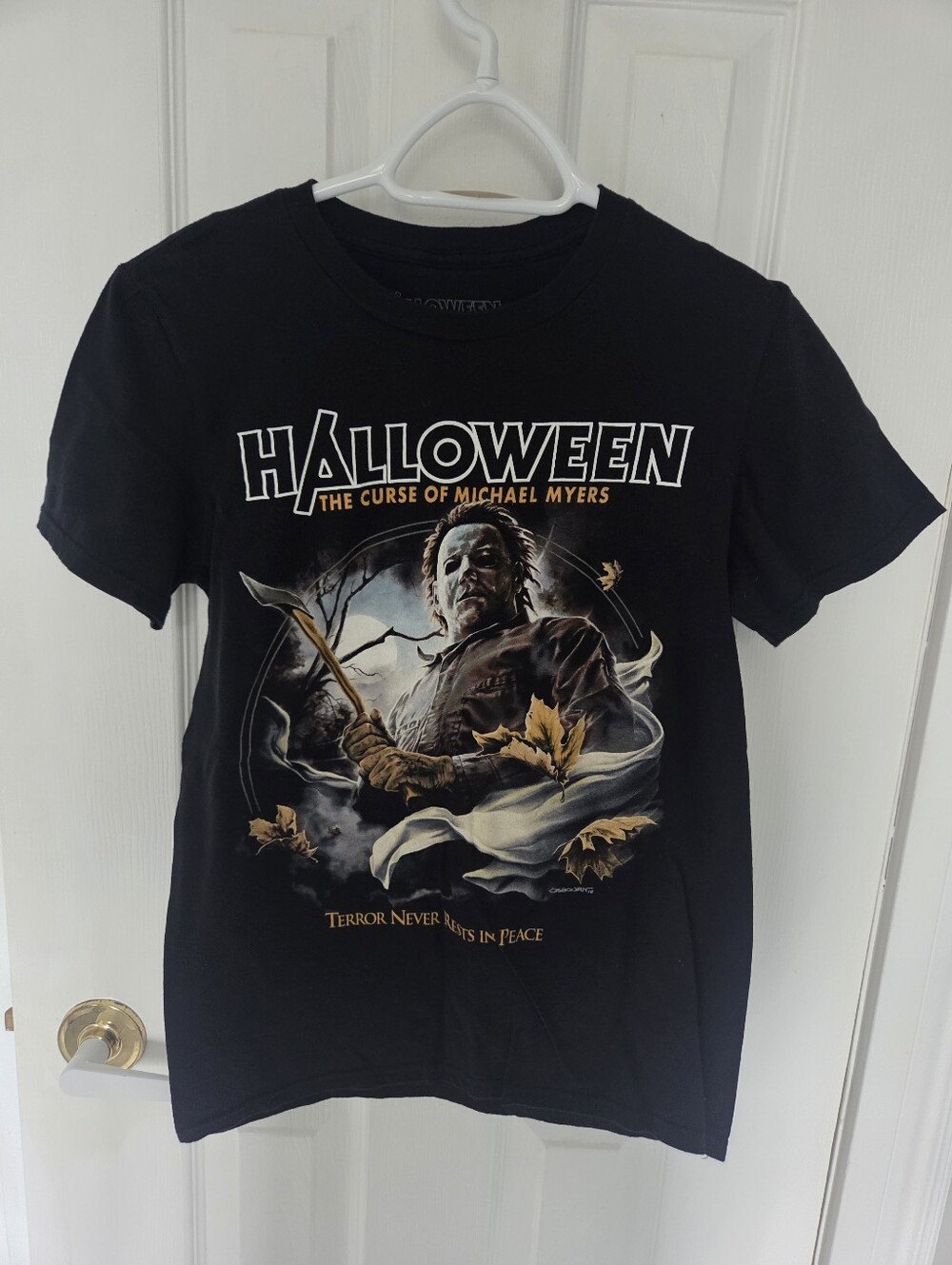 Fright Rags Horror Halloween Curse of Michael Myers Black T-Shirt Men's Small